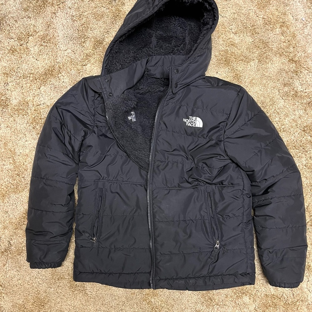 The North Face Black Hooded Jacket (Youth XL)